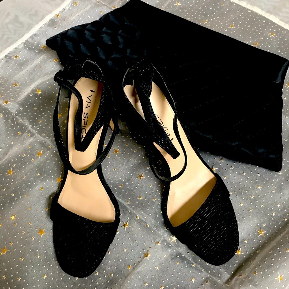 Via Spiga high heel strapped sandals.
